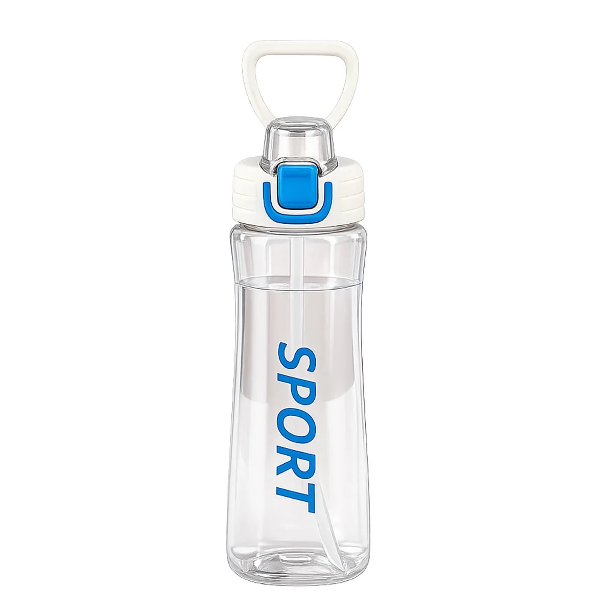 Garrafa Squeeze Sport 800ml com Canudo e Trava Antivazamento