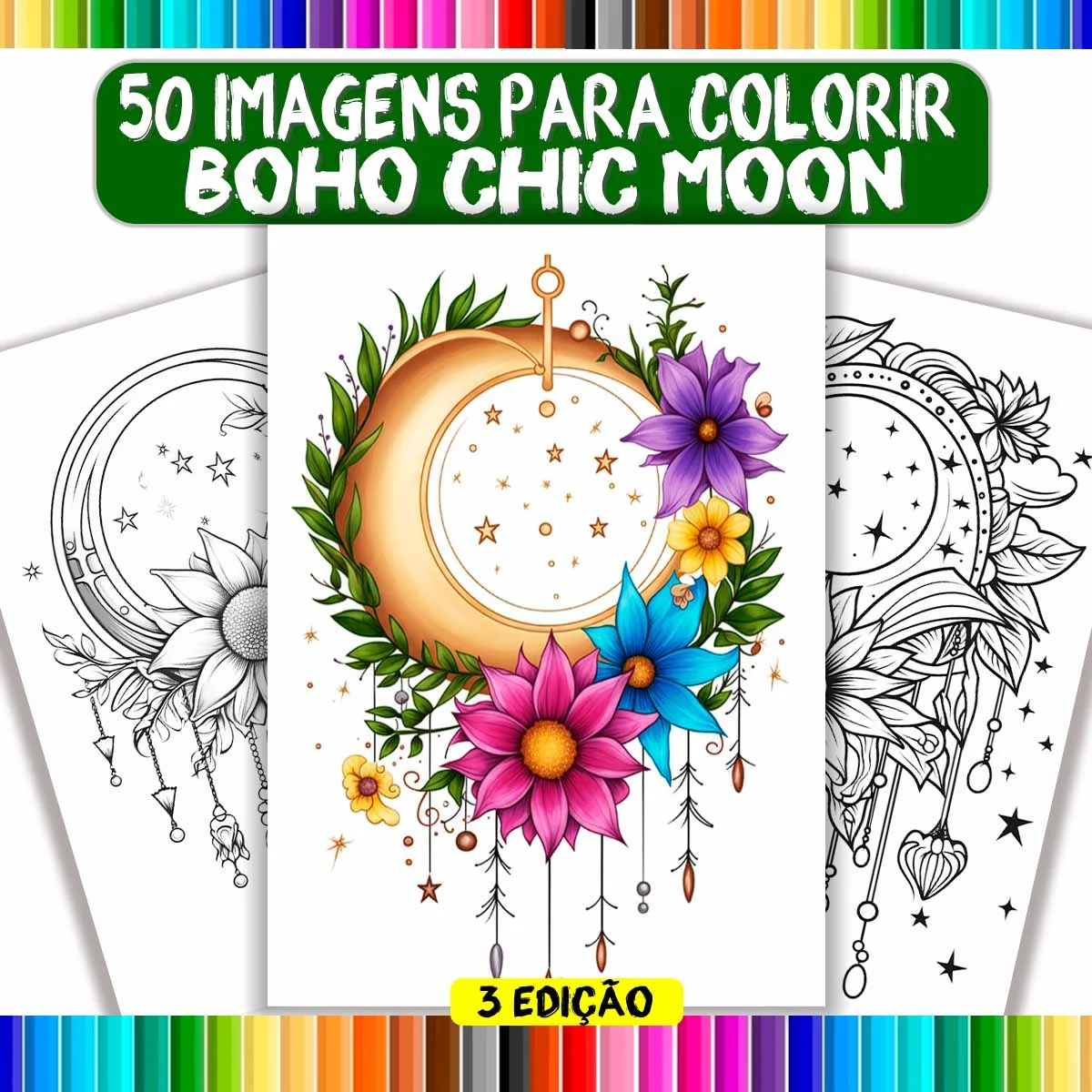 Livro para Colorir Boro Chic Moon 3ª Edição - Sua Pausa de Tranquilidade COL036-03