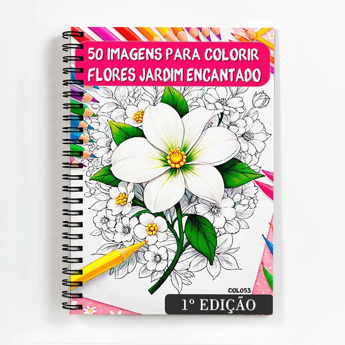 Livro para colorir tema flores , folhas grossas 120 gramas, adulto antiestresse flores | Arteterapia relaxante COL053