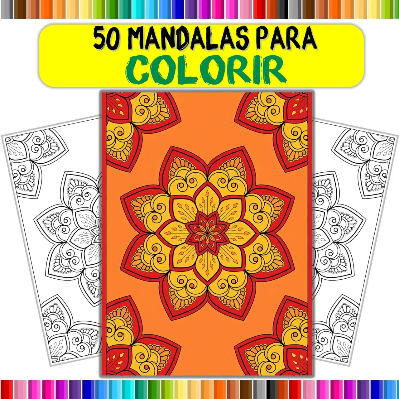 Livro para colorir tema Mandalas